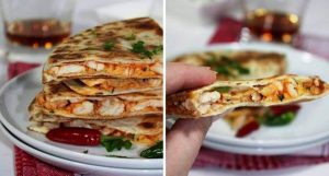 Chicken and Cheese Quesadilla